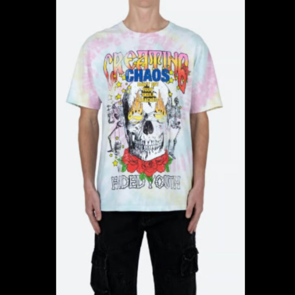 New in package mnml Creating Chaos Tee Shirt